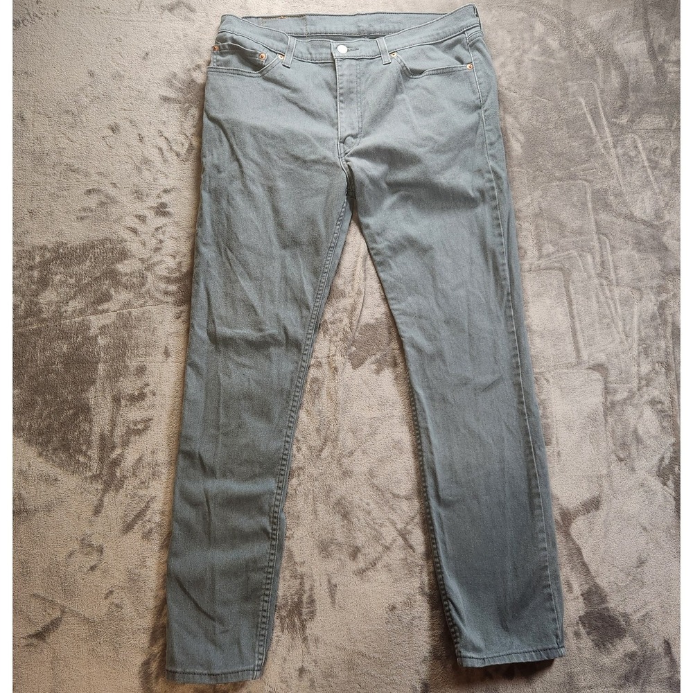 Levis 511 Chino Mens 36x32 Gray Slim Fit Khaki